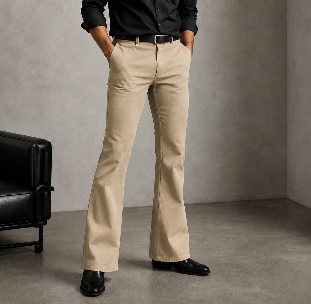 Bootcut trousers for men