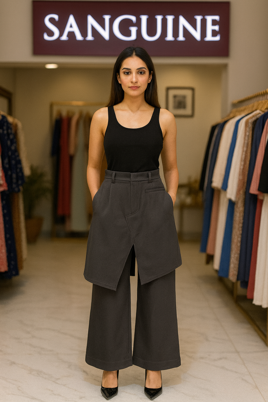 Black Designer Trouser for women