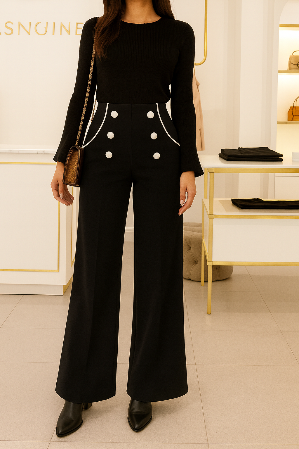 Black Designer Trouser for women