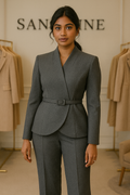 Dark grey suit for women