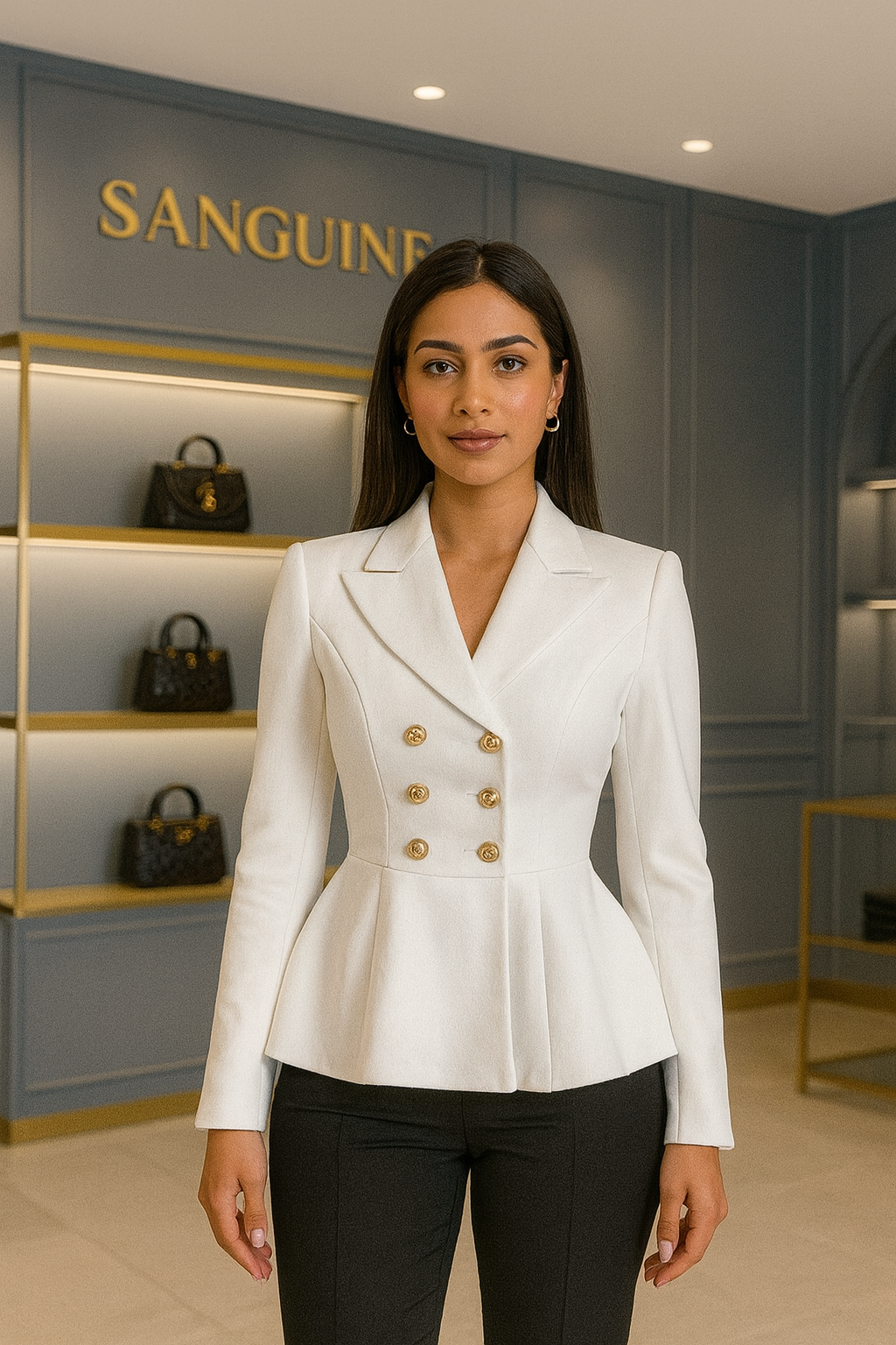 White Designer Blazer for women