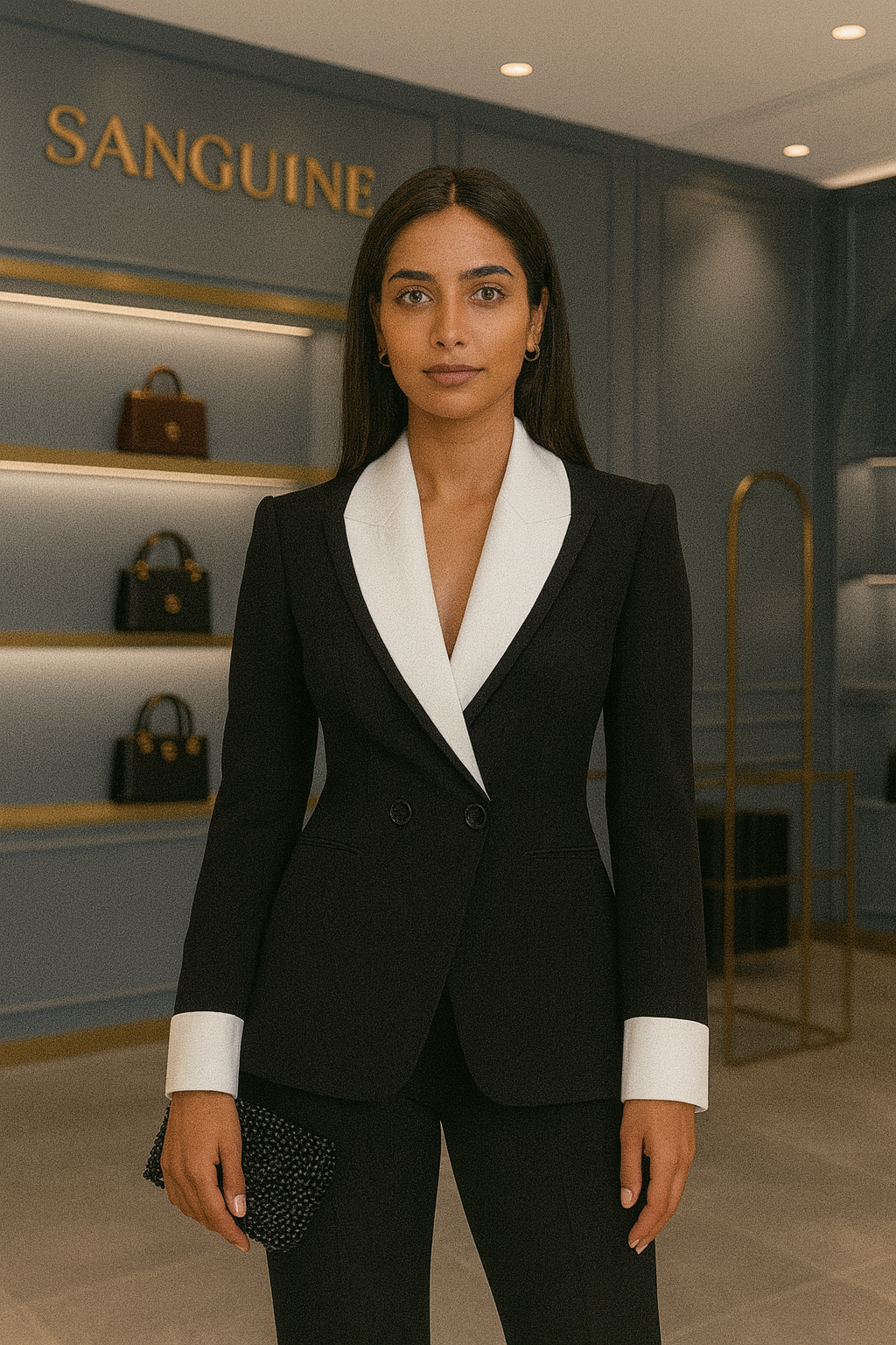 Black and white Designer Blazer for women