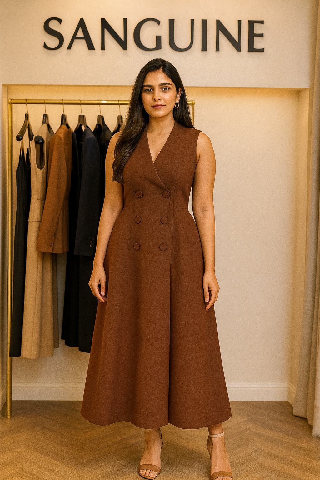 Brown Designer Dress for women