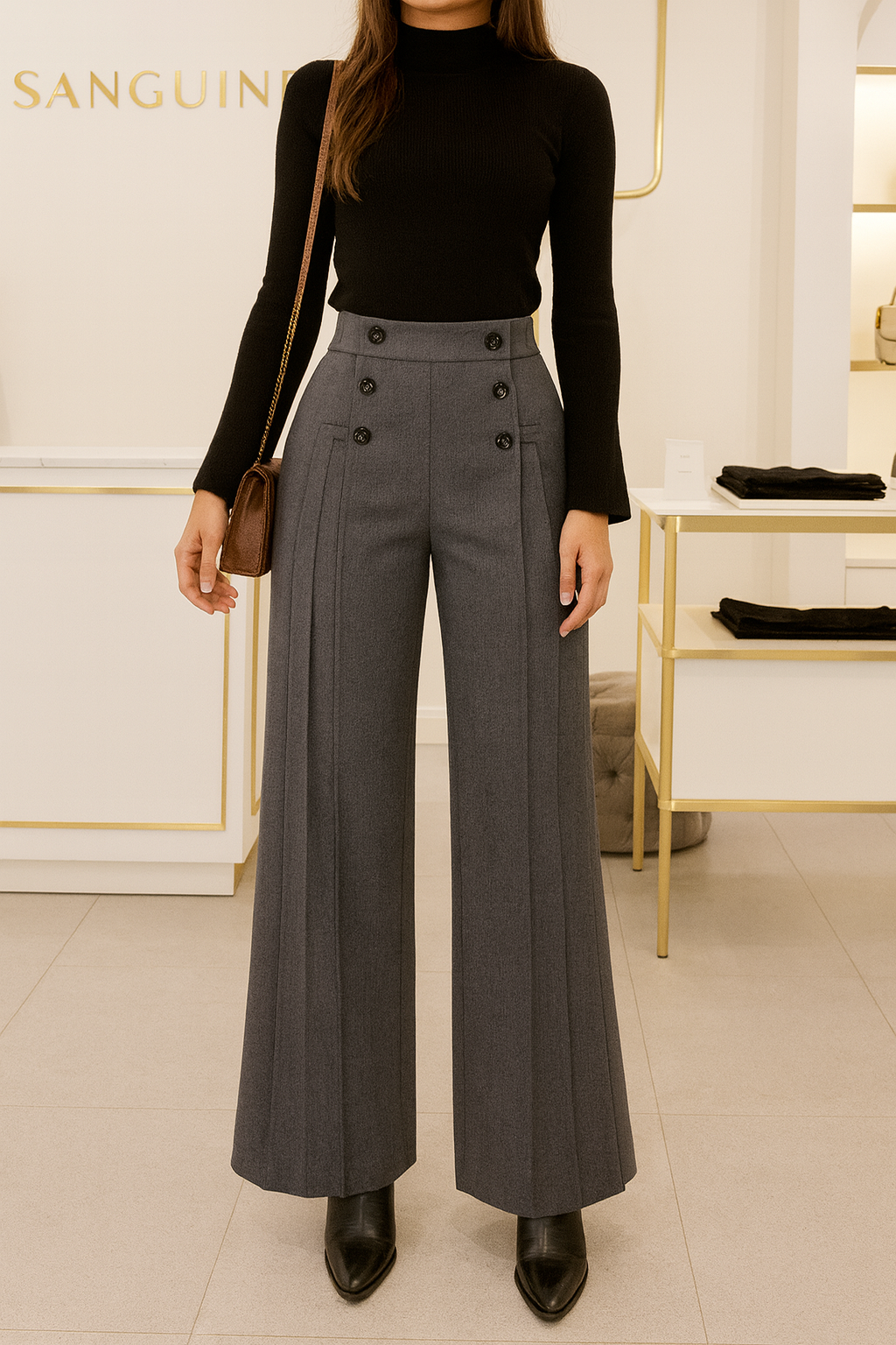 Grey Designer Trouser for women