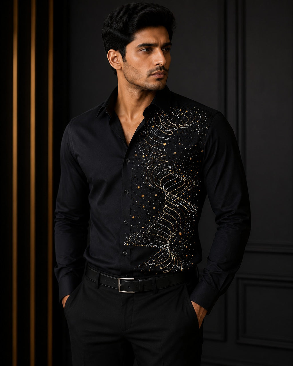 Stone designer shirt for men